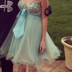 Light Blue Homecoming Dress